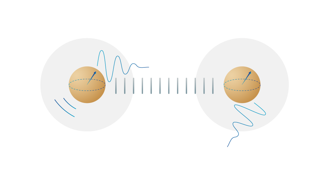 Qubits that interact easily with each other tend to feel noise from their environment.